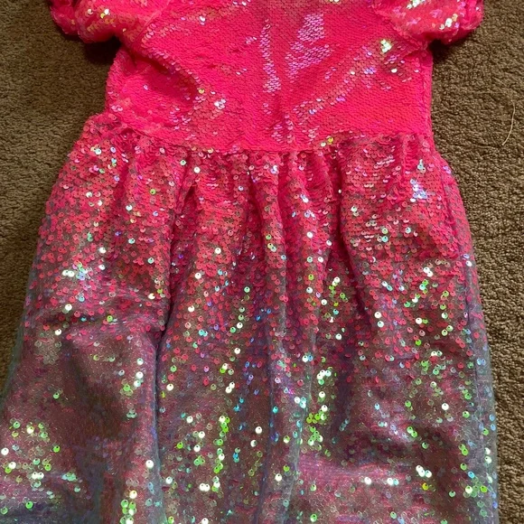 lola and the boys red sequin dress Lola + The Boys Big Bow Sequin Dress, 2